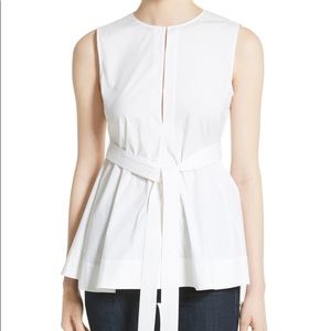 Theory Sleeveless Peplum Blouse